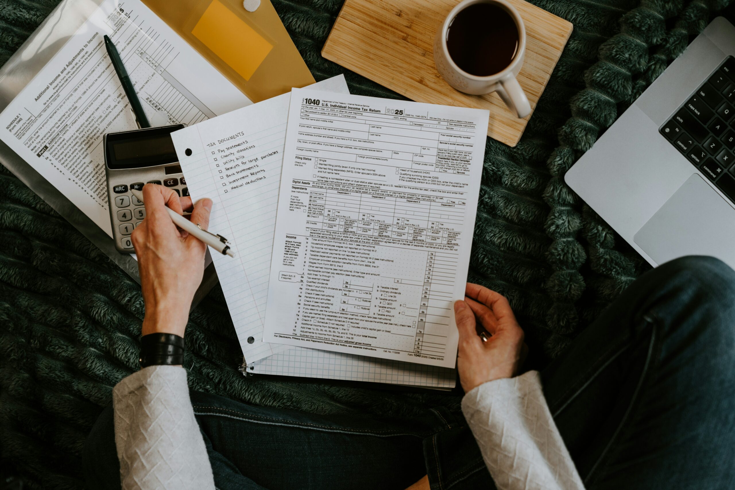 Tax professional reviewing IRS penalty notice to apply for First-Time Penalty Abatement relief